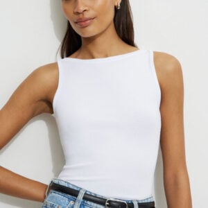 Kerina Wang - White Tank Top