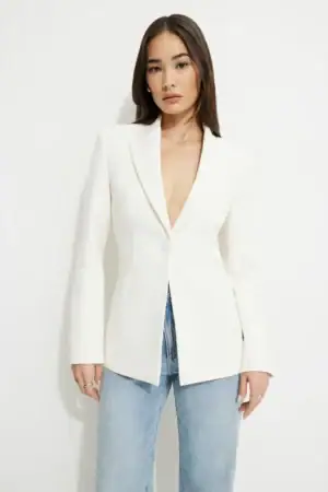 Kerina Wang - White Blazer