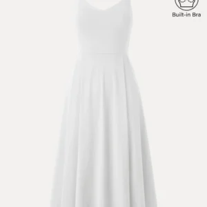 Kerina Wang - White V-Neck Sundress