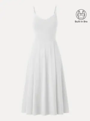 Kerina Wang - White V-Neck Sundress