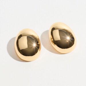 Kerina Wang - Oval Button Earrings - Dynamite