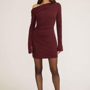 Kerina Wang - Off Shoulder Crepe Mini Dress - Dynamite Clothing