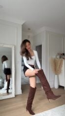 Kerina Wang - Suede Boots OOTD