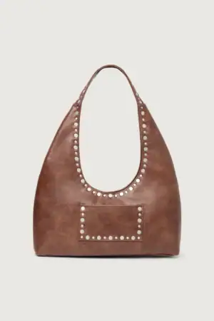 Kerina Wang - Metal Studded Shoulder Bag - Oak+Fort