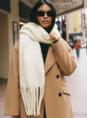 Kerina Wang - July Scarf Cream - Princess Polly