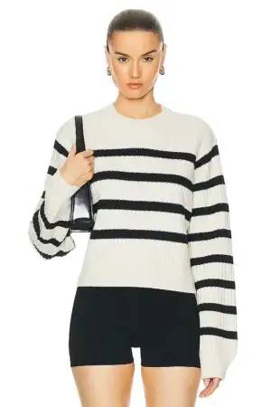 Kerina Wang - L'Academie by Marianna Brial Striped Sweater - Revolve