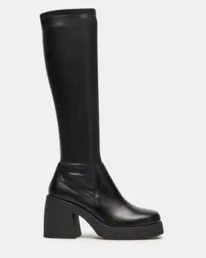 Kerina Wang - Berkleigh Black Platform Boots - Steve Madden