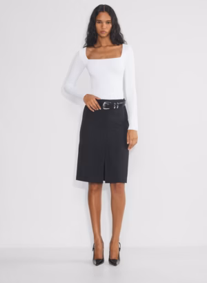 Kerina Wang - Original Contour Squareneck Longsleeve - Aritzia