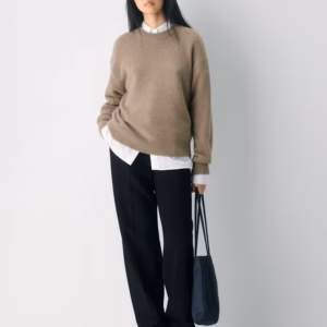 Kerina Wang - Essential Cashmere Relaxed Crew Sweater - Aritzia