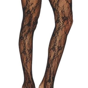 Kerina Wang - Marisol Lace Tights in Black - Superdown