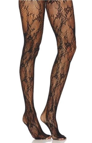 Kerina Wang - Marisol Lace Tights in Black - Superdown