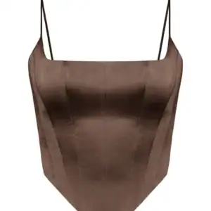 Kerina Wang - Brown Satin Corset and Maxi Skirt Set for a chic look - Wona