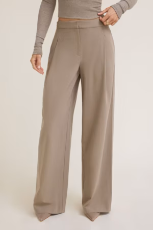 Kerina Wang - Leni Pleated Wide Leg Pants - Dynamite Clothing