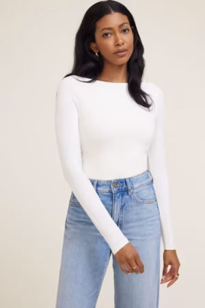 Kerina Wang - Nola Sculpt Long Sleeve Top - Dynamite Clothing