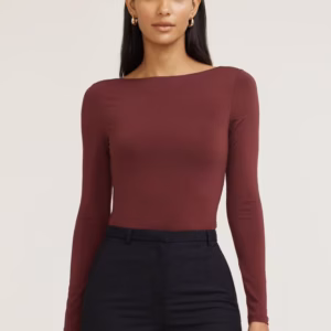 Kerina Wang - Nola Sculpt Long Sleeve Top - Dynamite Clothing