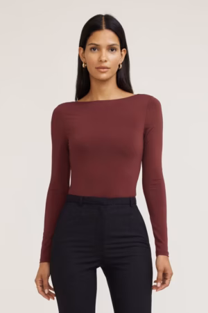 Kerina Wang - Nola Sculpt Long Sleeve Top - Dynamite Clothing