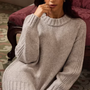 Kerina Wang - Mabel Chunky Crewneck Sweater - Dynamite Clothing