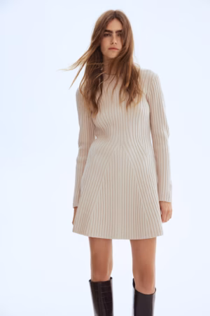 Kerina Wang - Rib-Knit Dress - H&M (Copy)