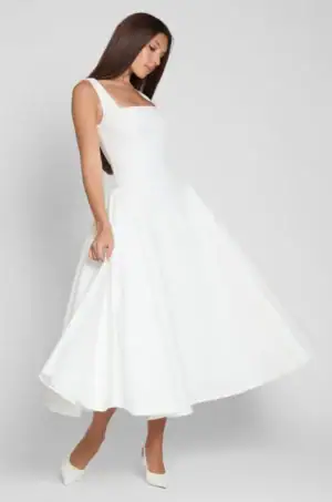 Kerina Wang - Chloe Corset Midi Dress - Leau Clothing