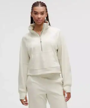 Kerina Wang - Scuba Oversized Funnel-Neck Half Zip Velvet - Lululemon