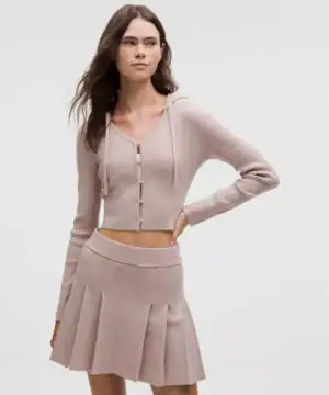 Kerina Wang - Micro Cable Merino Wool Hooded Cardigan - lululemon