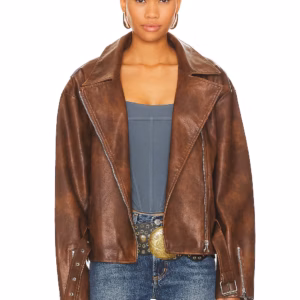 Kerina Wang - superdown Lana Faux Leather Jacket - Revolve