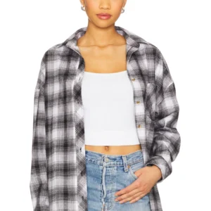 Kerina Wang - Audriana Oversized Flannel Top - Revolve