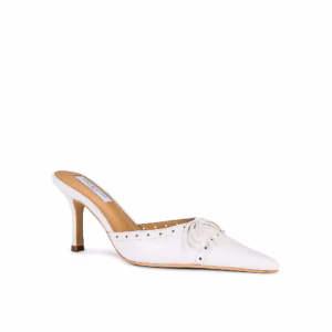 Kerina Wang - Scooter Heel in White- Tony Bianco