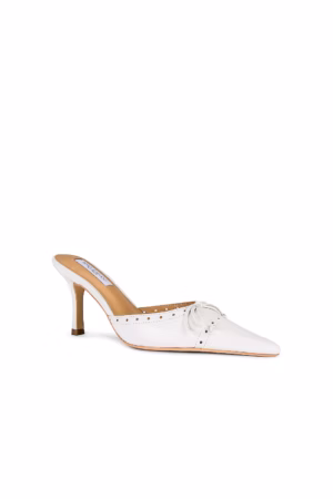 Kerina Wang - Scooter Heel in White- Tony Bianco
