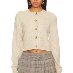 Kerina Wang - Tularosa Palmira Cropped Cable Cardigan - Revolve Clothing