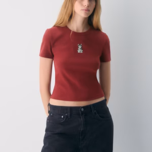 Kerina Wang - BestHug™ Little Ribbed Icon T-Shirt - Aritzia