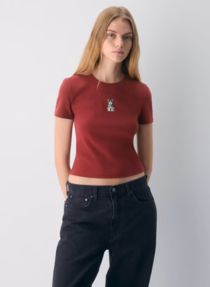 Kerina Wang - BestHug™ Little Ribbed Icon T-Shirt - Aritzia