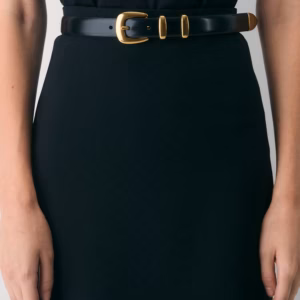 Kerina Wang - Legendary Solid Brass Veau Leather Belt - Aritzia