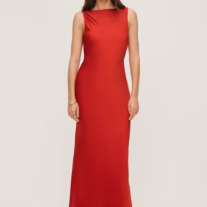 Kerina Wang - Nora Satin Maxi Slip Dress - Dynamite Clothing