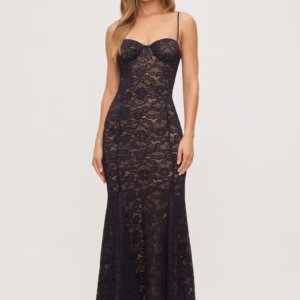 Kerina Wang - Monet Lace Overlay Maxi Dress - Dynamite Clothing