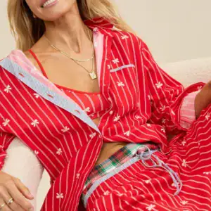 Kerina Wang - Flannel Pajama Shirt - Aerie