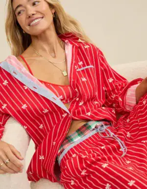 Kerina Wang - Flannel Pajama Shirt - Aerie