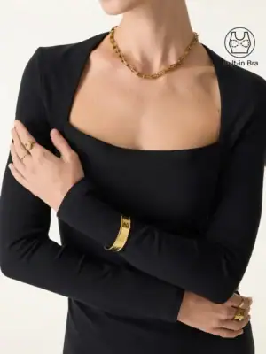 Kerina Wang - Angular Square Neck Side Ruched Brami - OGL