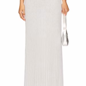 Kerina Wang - Spencer Lurex Pleated Maxi Skirt - Revolve (similar)