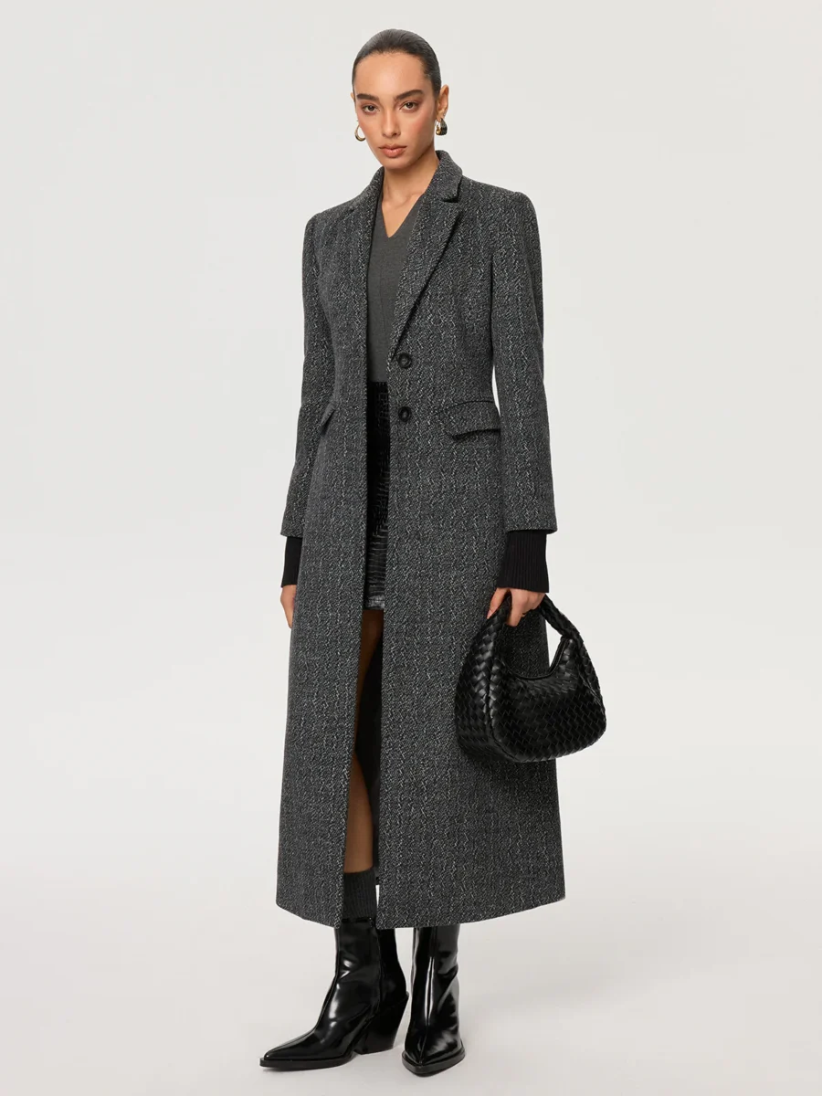 Flecked Wool-blend Coat – Commense