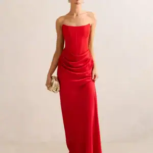 Kerina Wang - Isra Drape Strapless Maxi Dress - Ever New