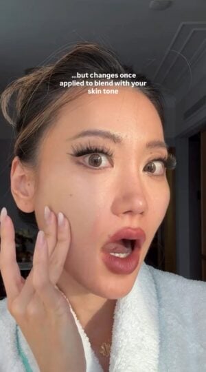 Kerina Wang - color-changing foundation to match your skin tone!!