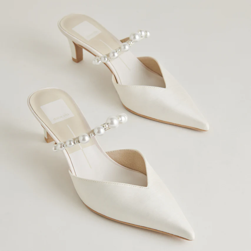 Kanika Pearl Mid Heels Vanilla Pearls – Dolce Vita