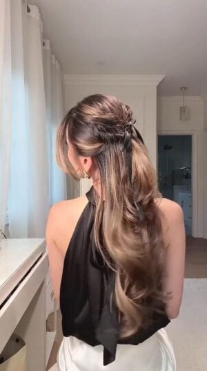 Kerina Wang - viral ribbon hair hack