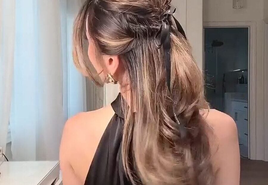 Kerina Wang - viral ribbon hair hack