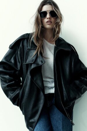 Kerina Wang - Faux Leather Jacket - Zara