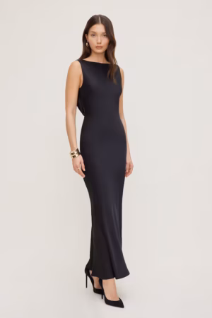 Kerina Wang - Nora Satin Maxi Slip Dress - Dynamite Clothing