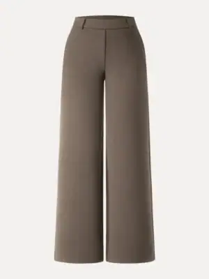 Kerina Wang - Stretchy Mid Rise Straight Leg Pull-on Pants with Pockets - OGL