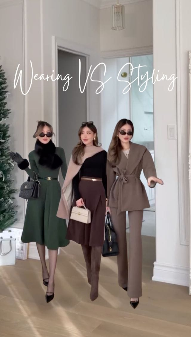 Kerina Wang - wearing vs styling