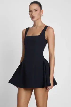 Kerina Wang - Ysabelle Babydoll Corset Mini Dress - Leau Clothing